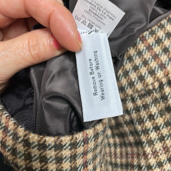 J crew 100% lambswool mini skirt with mixed tweeds - Picture 6 of 10